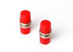 Round Small D Fiber Optical Adapter , Flange FC - FC Flexible Coupling Adapter