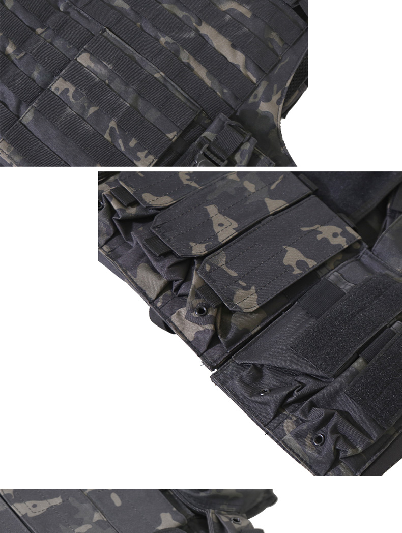 Polyester Fabric Gear Adjustable Multi-function Vest for Training and Body Protection