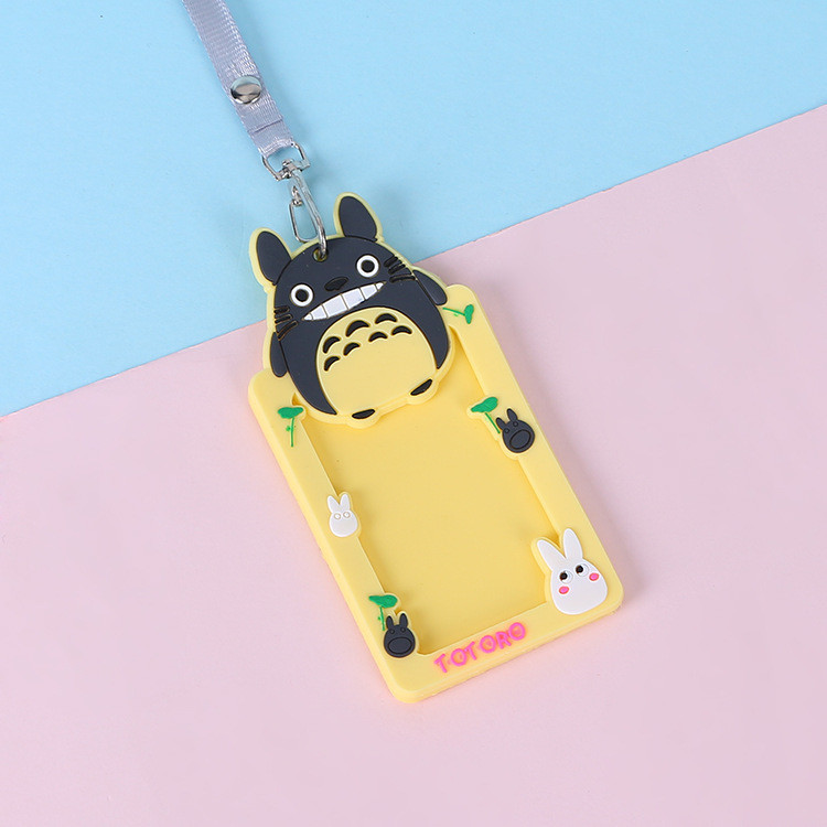 Non-Toxic Silicone ID Badge Holder for Office School ID Credit Cards Proximity Key Cards License