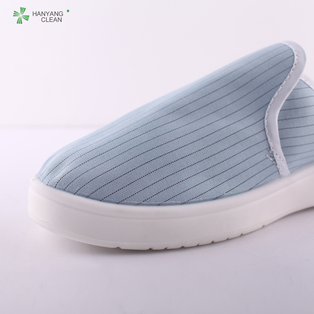 Dustproof Lab ESD Cleanroom Shoes With Anti Static Textile Lining And PVC Sole