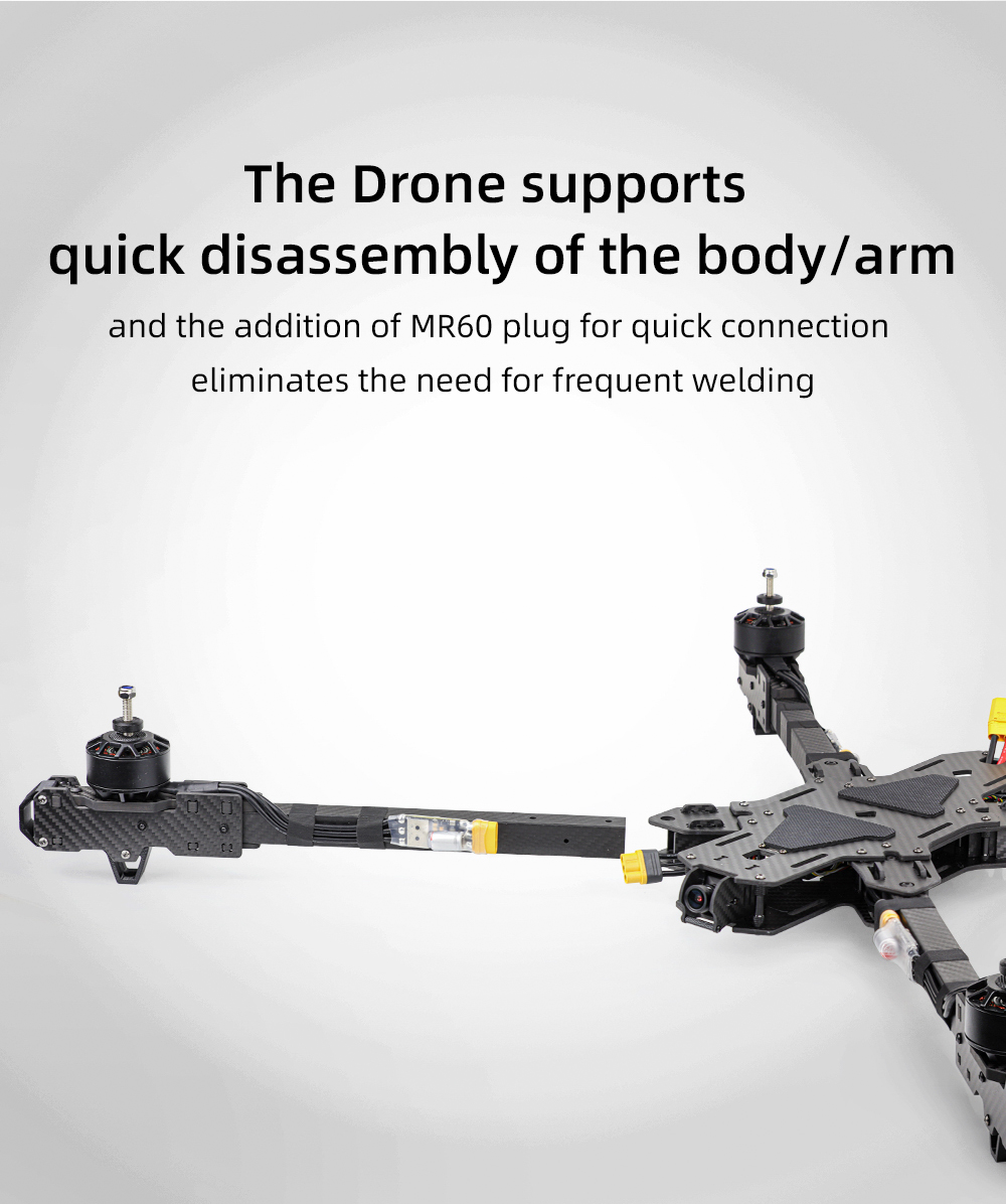 Long Distance 15inch Carbon Fiber Freestyle FPV Racing Drone Kit 1.6W 2W 3W