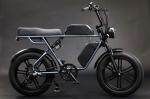 Dual 48V 15Ah Battery Electric Fat Tire Bike / Full Suspension Fat Tire Ebike