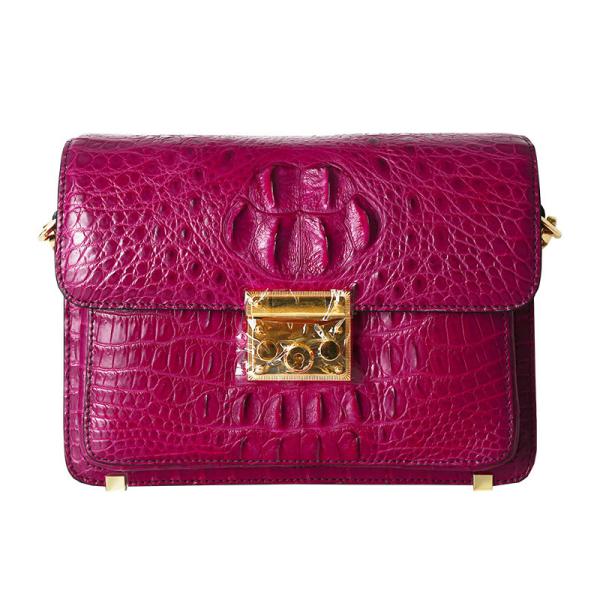 Genuine Crocodile Skin Women Sling Bag Authentic Exotic Alligator Leather Lady