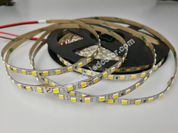 5mm pcb 2835 ww/nw/w high brightness led strips light 60led/m 14.4w
