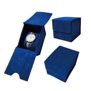 Quality Special Blue Suede Luxury Watch Display wholesale