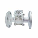 DN15-DN100 Stainless Steel Three-Pieces High Platform Industrial Flange Ball