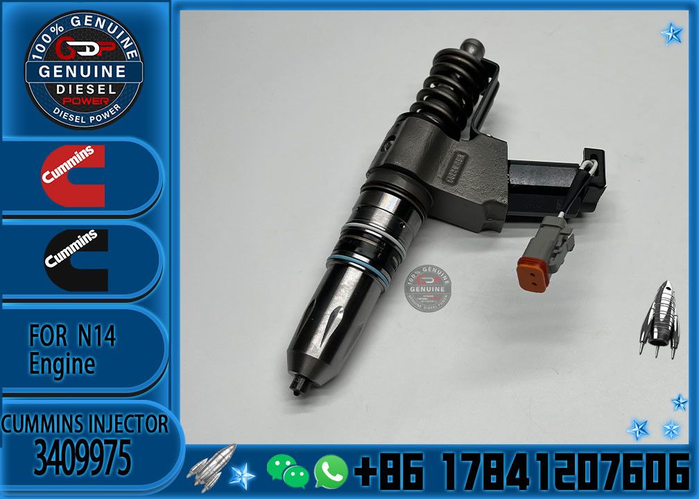 Machinery Engine parts common rail fuel injector 3411760 3081315F 3409975 for Cummins N14
