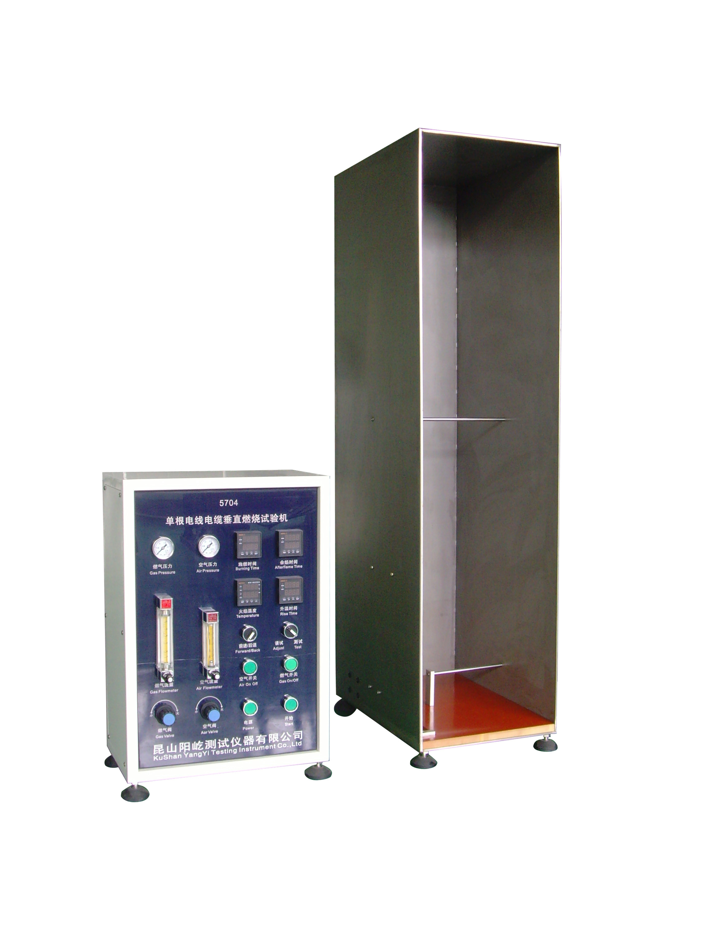 Combustion Vertical Chamber Apparatus Standard IEC60332-1-1 Fire Propagation Test