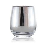 Cool Small Scented Candles Luxury Holder Color Glass Candle Jar With Metal Gold