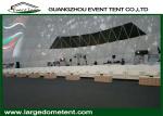 White PVC Fabric Outdoor Geodesic Large Dome Tent With Steel Frame