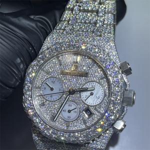 Quality Men Luxury Moissanite Bling Diamond Watch Iced Out VVS For Rapper wholesale