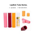 5g Plastic Lipstick Transparent Tube Packaging Vibrant Pink Lipstick Tube
