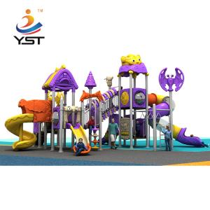 Quality High quality kids toy outdoor playground plastic combined slides for sale wholesale