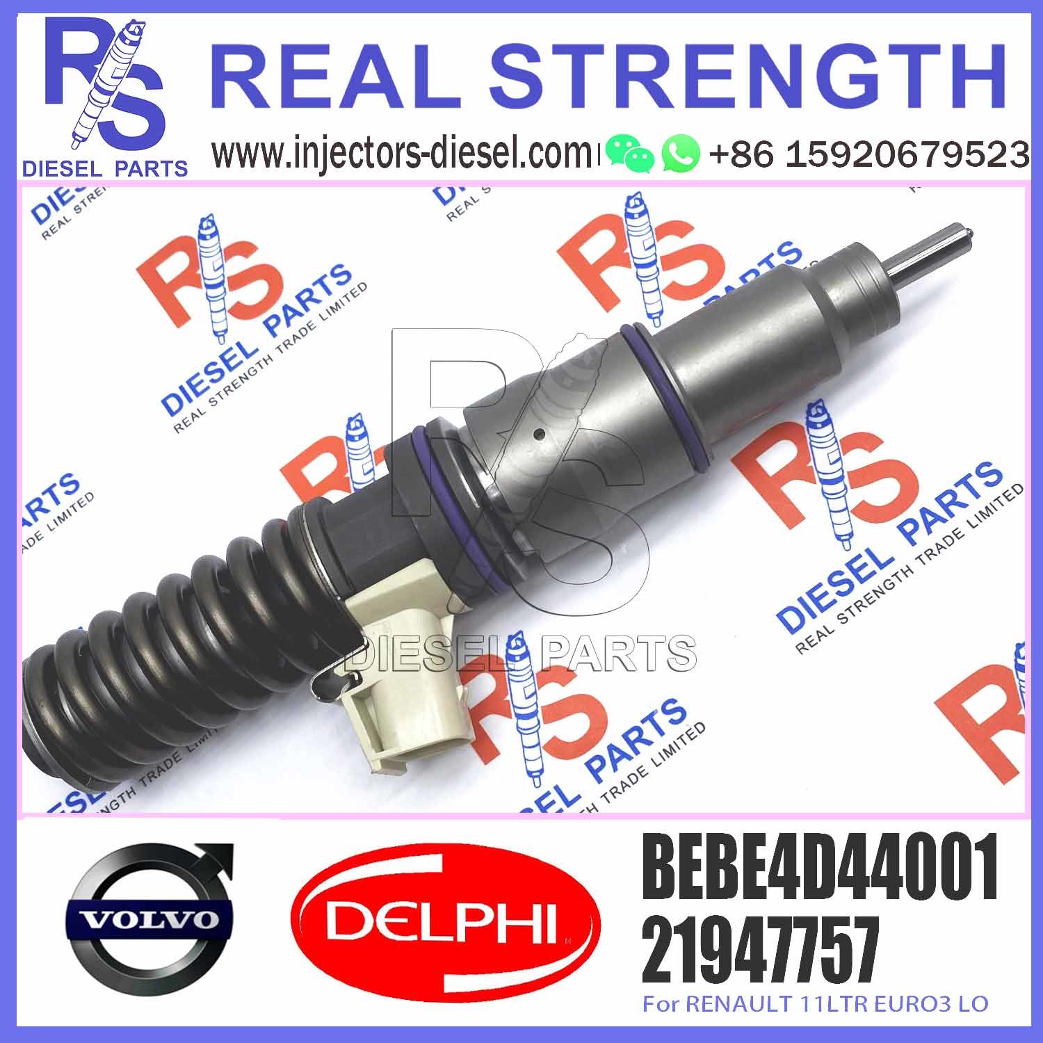 High Quality Diesel Fuel Injector 21947757 7421947757 BEBE4D44001 For RENAULT 11LTR EURO3 LO