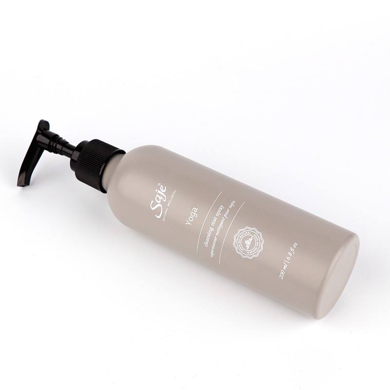 6.7OZ 10OZ 16.7OZ Aluminum Cosmetic Bottles Milk Tea Color Hand Lotion Packaging