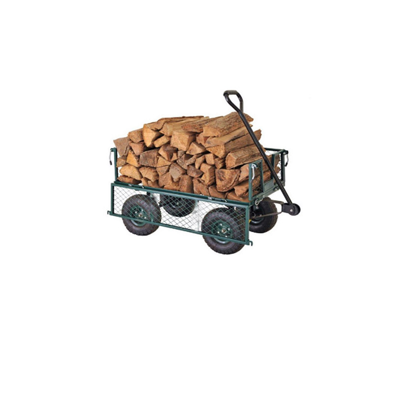 Easy Removal Heavy Duty Lawn Yard Cart with Green Environmental Protection Powder Coating
