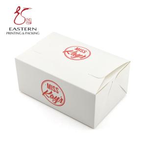 Quality Handled 250mm Width Cardboard Packaging Boxes For Fast Food wholesale