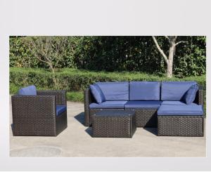 Quality Outdoor Rattan Sectional Sofa PE Wicker Couch Backyard Conversation Set wholesale