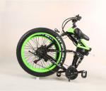 White 26"*4.0 CST Tyre Folding Electric Bike With 48V 12AH 500W Motor Big LCD E
