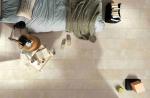 Cream Beige Kitchen Floor And Wall Tiles Marble Cement Mix Look Style