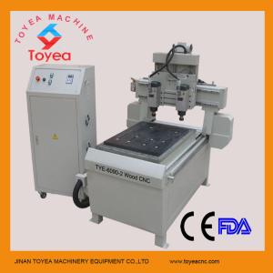 Quality Small double heads 6090 Wood cnc router TYE-6090-2 wholesale