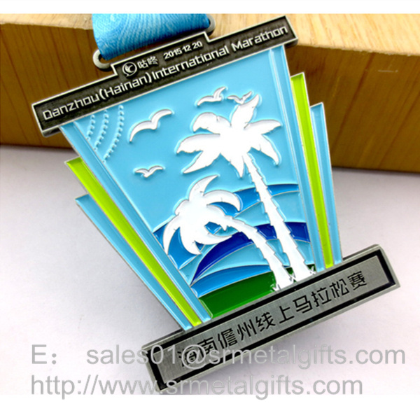 Enamel engraved Sports Prize Medals