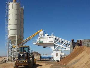 Quality YHZS75 Mobile Concrete Mixing Plant , Mobile Batching Plant 75m3/H Productivity wholesale
