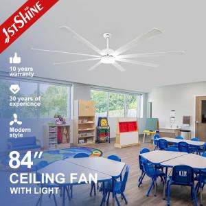 Quality 84 Inch Aluminum Metal Blade Ceiling Fan Brushless Inverter Motor wholesale