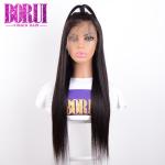 360 Swiss Lace Frontal Human Hair Wig , 180% Density Malaysian Straight Body