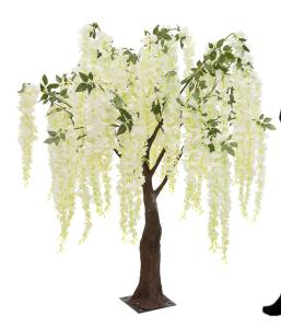 Quality 150cm Height Artificial Wisteria Tree UV Stabilized Fiberglass Plastic wholesale