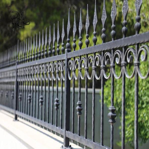 Wrought Iron Fence Panel Steel Metal Picket Ornamental Fence Factory price New