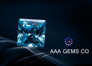 Quality Custom 5mm Lab Created Moissanite Blue Color Cutting Perfect wholesale