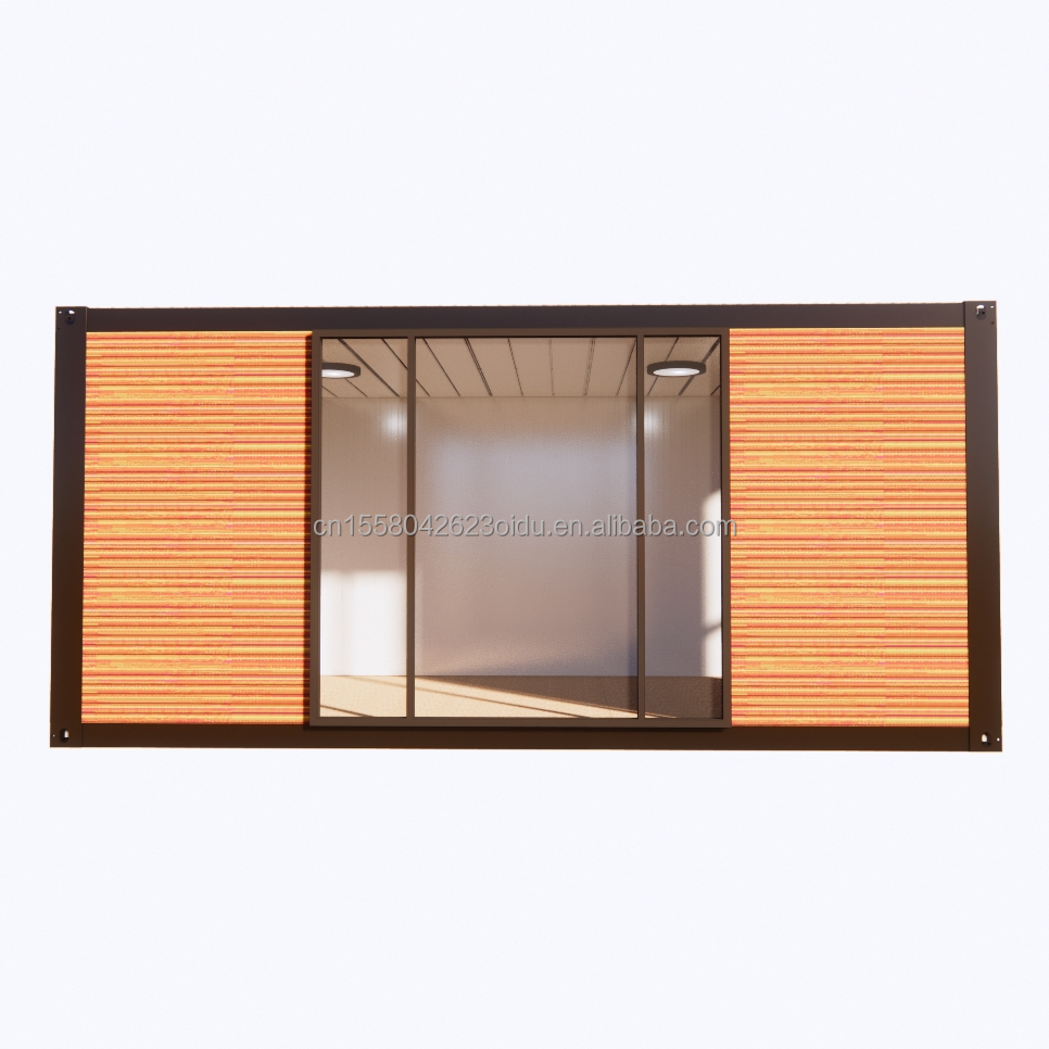 Galvanized Steel Square Tubes Container Houses for Park BBQ Store Office Mobile Portable Assembly Coffee Bar Wooden House