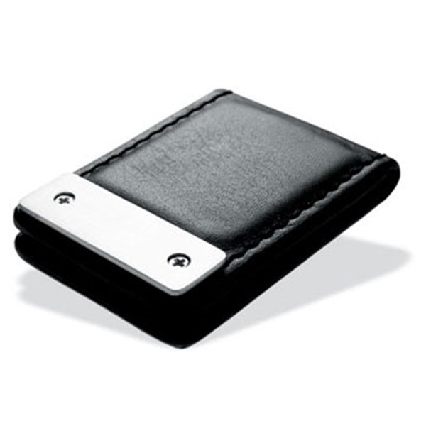 PU Leather Wallet Money Clip RFID Aluminum Credit Card Holder For Men