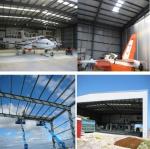 Lightweight Steel Structure Hangar Fireproof Large Span Metal Aircraft Hangars