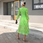 Crochet Cardigan Tie Front Kimono Cover Up Long Sleeve Sheer Boho Gypsy Circle