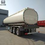 Carbon Steel 35000L Fuel Tanker Semi Trailer Large Capacity