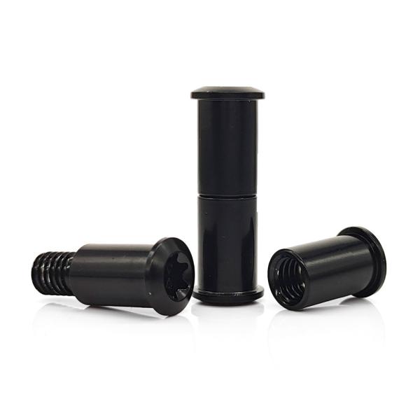 Black Zinc Plated Countersunk Flat Head Chicago Screw Hex Socket Drive INCH