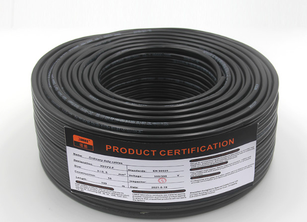 H03VV-F / RVV 3 * 0.5 Sq Industrial Electrical Cable UV Resistance VDE