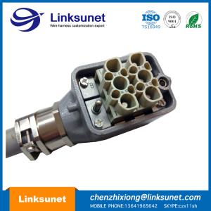 Quality Two Modula Industrial Wire Harness Crimping Harting Industrial Connectors wholesale