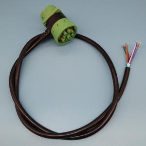 Quality J1939 Deutsch 9-Pin Green Female and Male Pass-through to Open End Cable wholesale