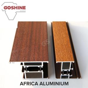 Quality Wood Grain / Wood Finish Aluminium Profiles Home Furniture Accessories wholesale