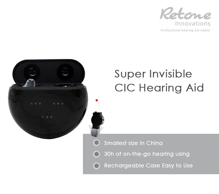 Micro Invisible Hearing Aids For Seniors Rechargeable CIC Digital
