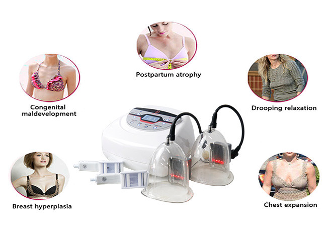 2 Roller Breast Enhance Butt Vacuum Therapy Machine Cellulite Burning