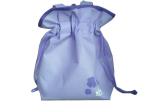 Red / Black / Purple 75g Non Woven Drawstring Bag, Recycled Fabric Carry Bag