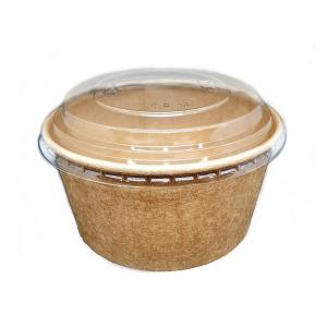 Quality Kraft Take Away 10oz Disposable Paper Soup Bowls For Hot Food Gold Foiled Food Container wholesale