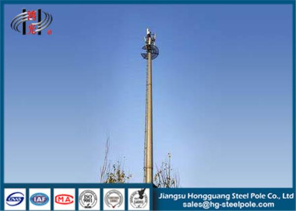 H15 - 60m Telecommunication Towers Anti - Rust Painted Telecommunication Steel