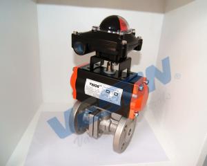 Quality Water Media Pneumatic On Off Valve Pneumatic Control Valve With Limit Switch wholesale