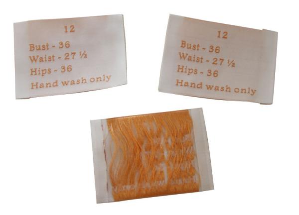 German Machine Custom color Woven Clothing Labels Personized size Durable charm