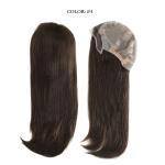 Anti-slip Soft Silicone Base Cap Medical Wig 18 Inches Long 100% RAW Human Hair